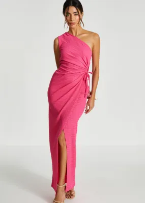 Dresses | One Shoulder Wrap Cut Out Maxi Dress | Quiz