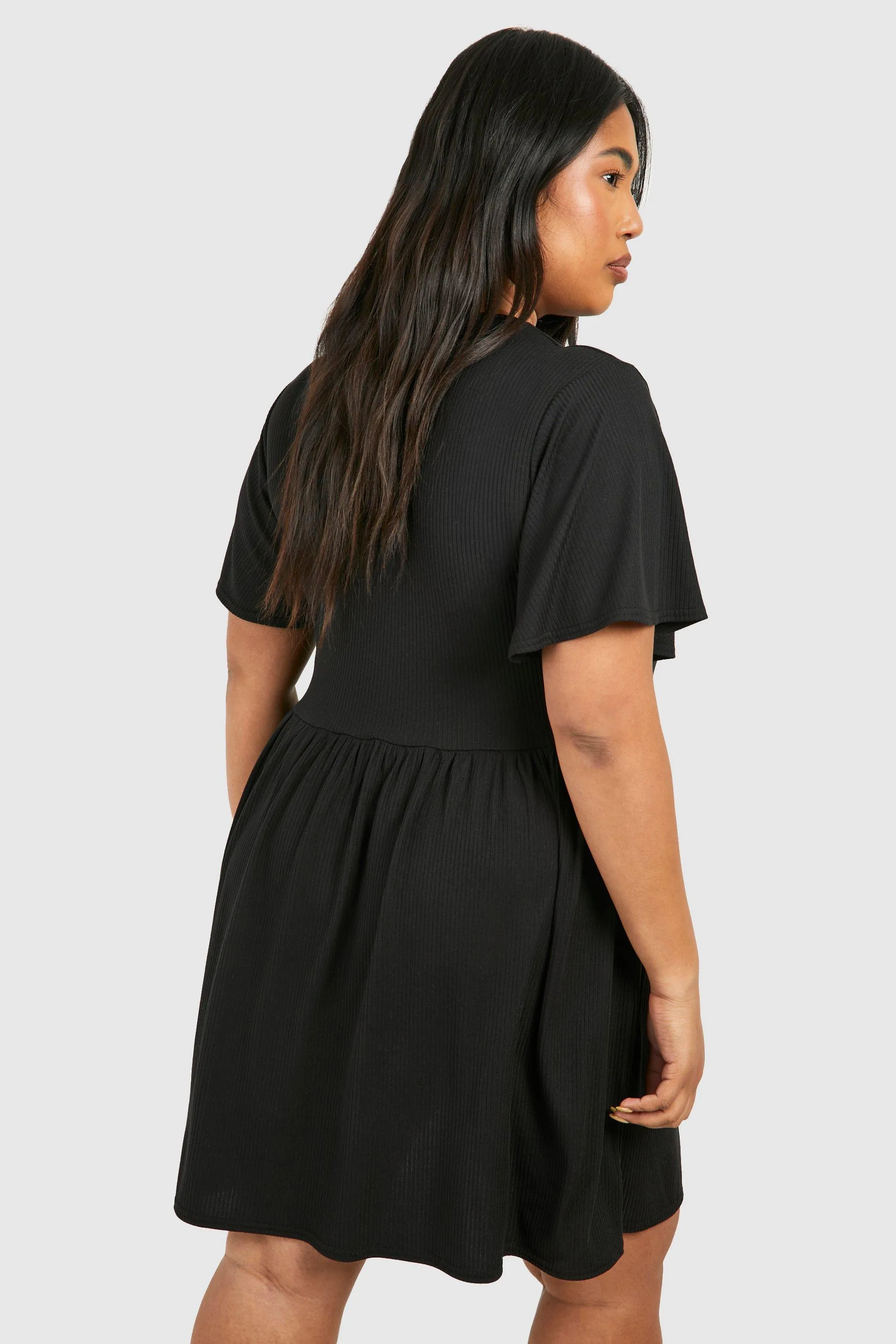 Dresses | Plus Basic Rib Smock Dress | boohoo