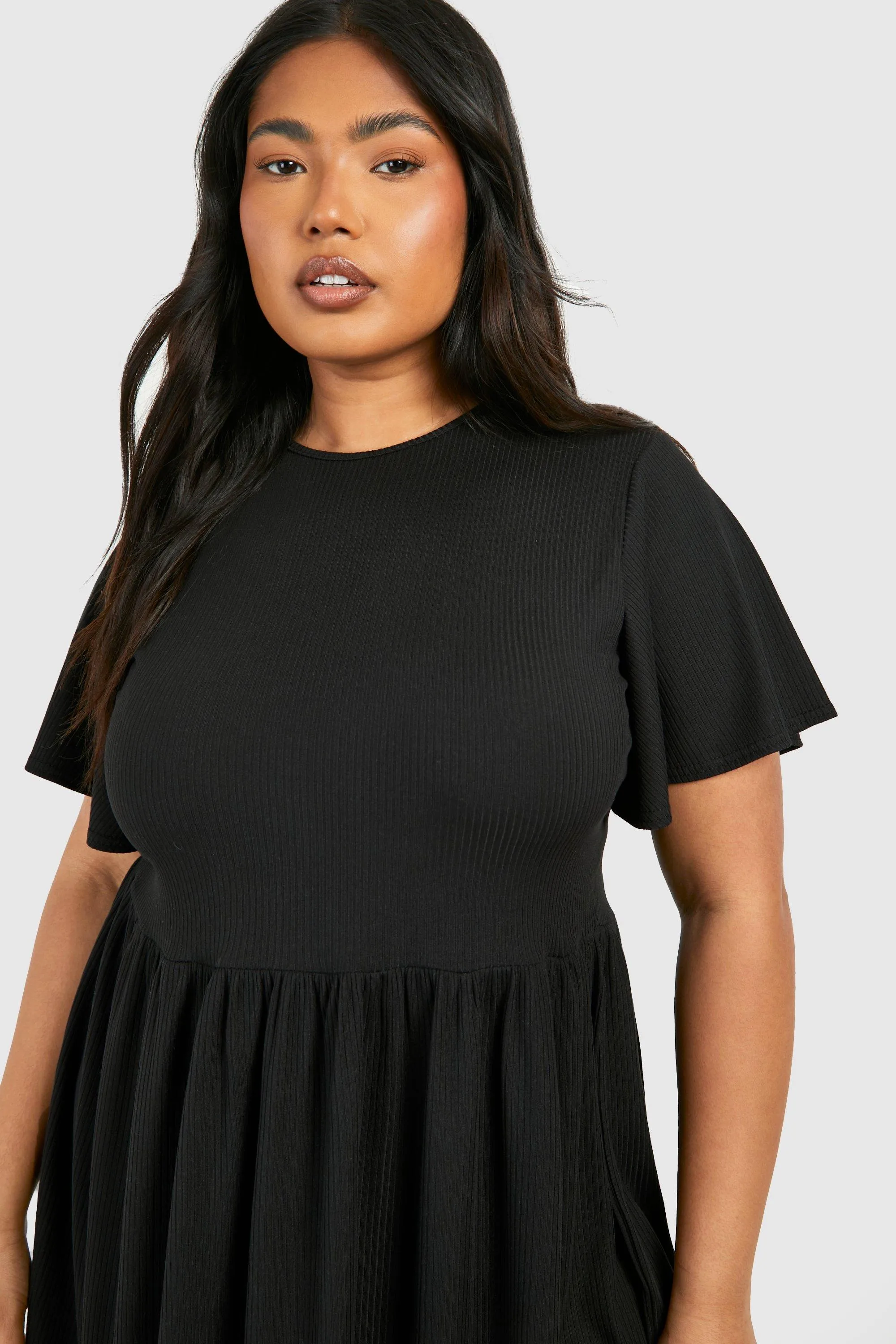 Dresses | Plus Basic Rib Smock Dress | boohoo