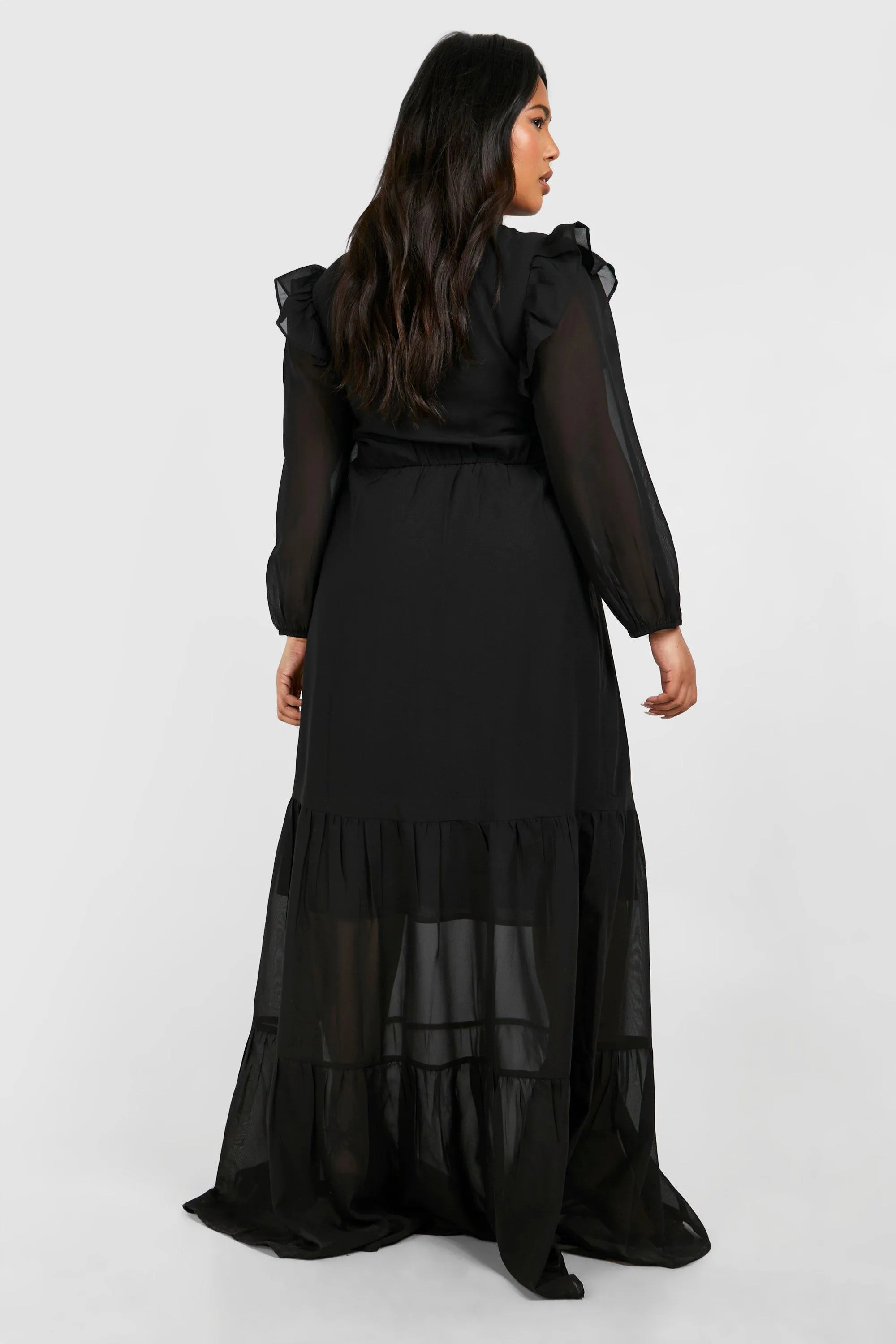 Dresses | Plus Chiffon Volume Sleeve Smock Dress | boohoo