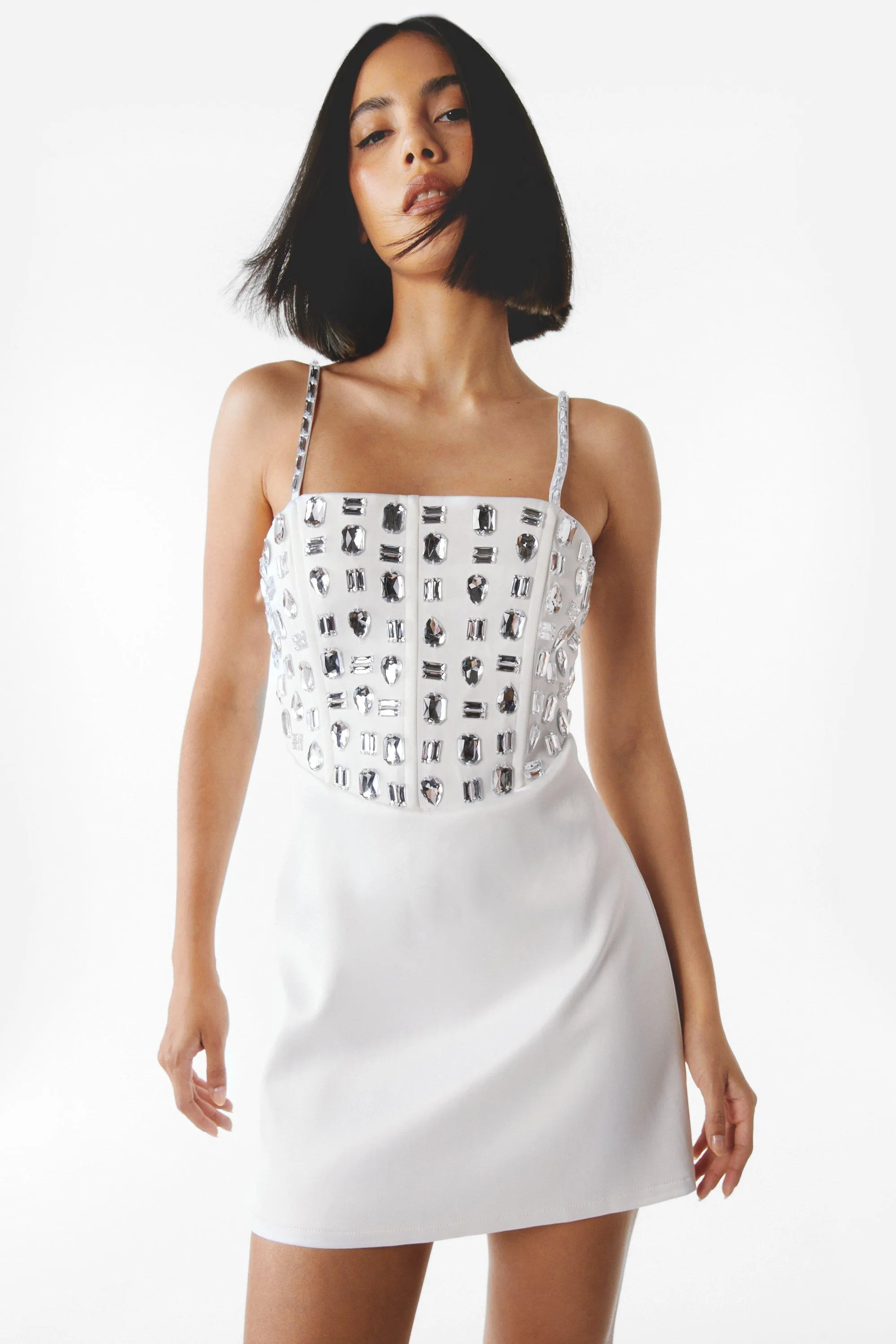 Dresses | Premium Embellished Bodice Mini Dress | NastyGal