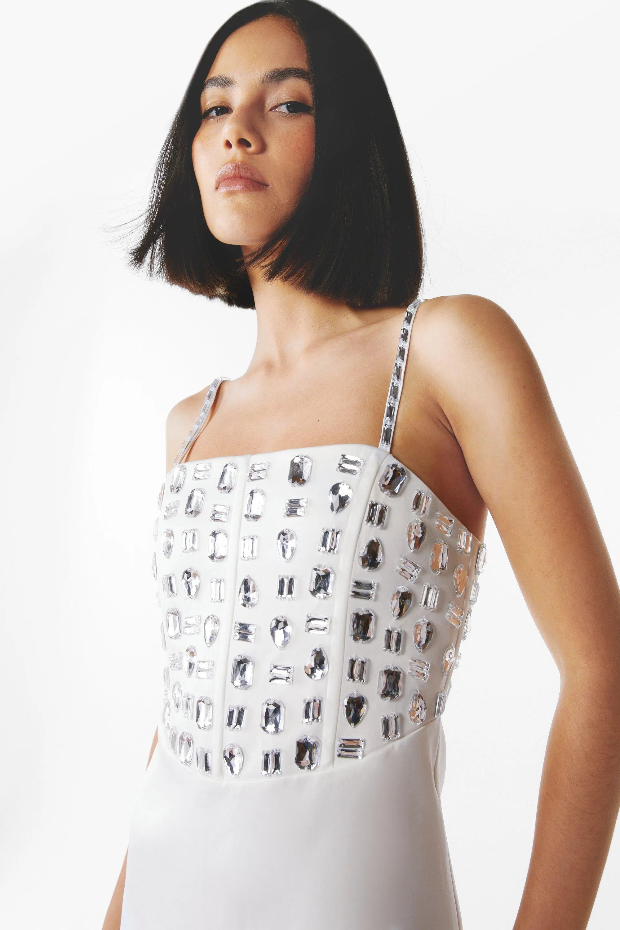 Dresses | Premium Embellished Bodice Mini Dress | NastyGal