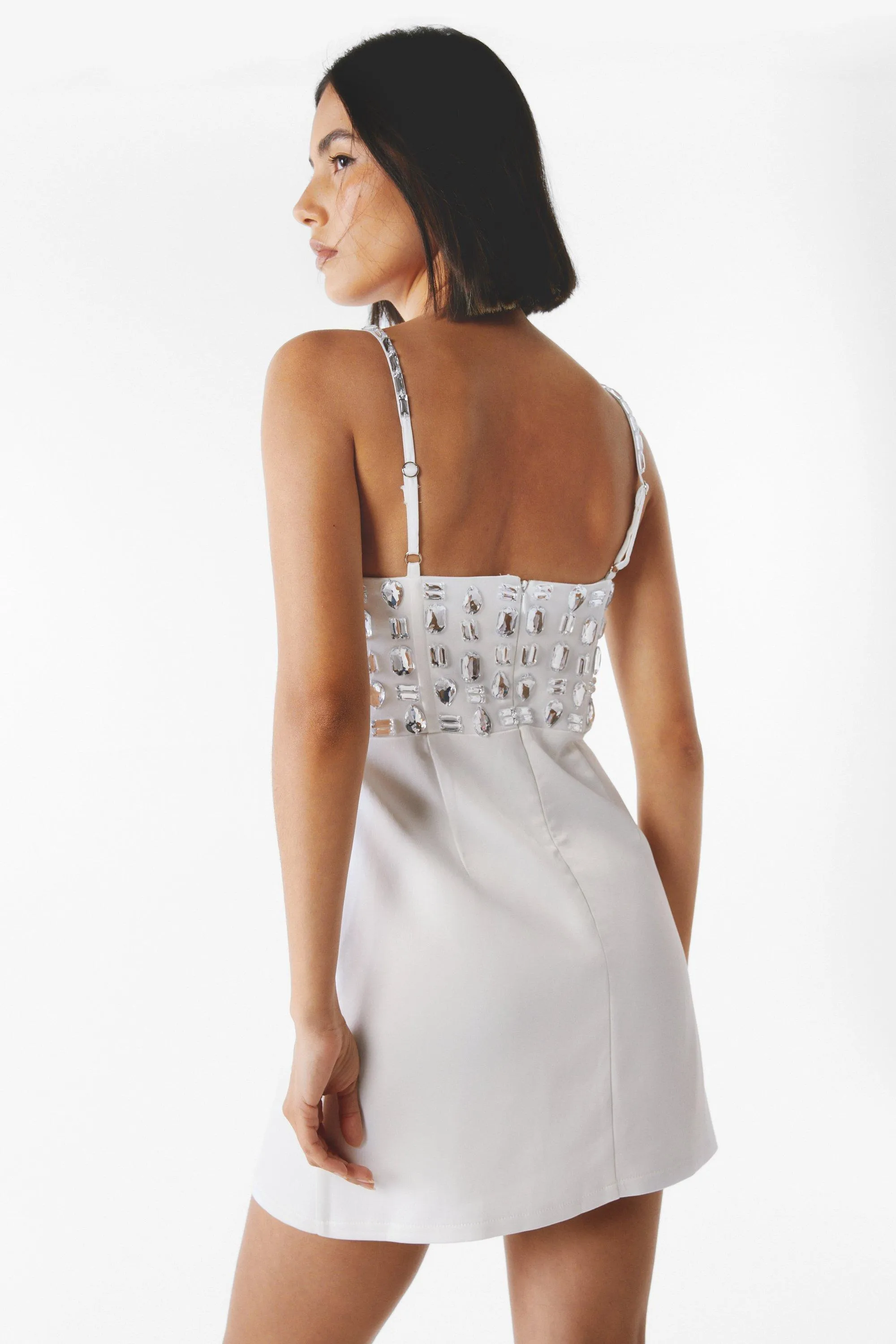 Dresses | Premium Embellished Bodice Mini Dress | NastyGal