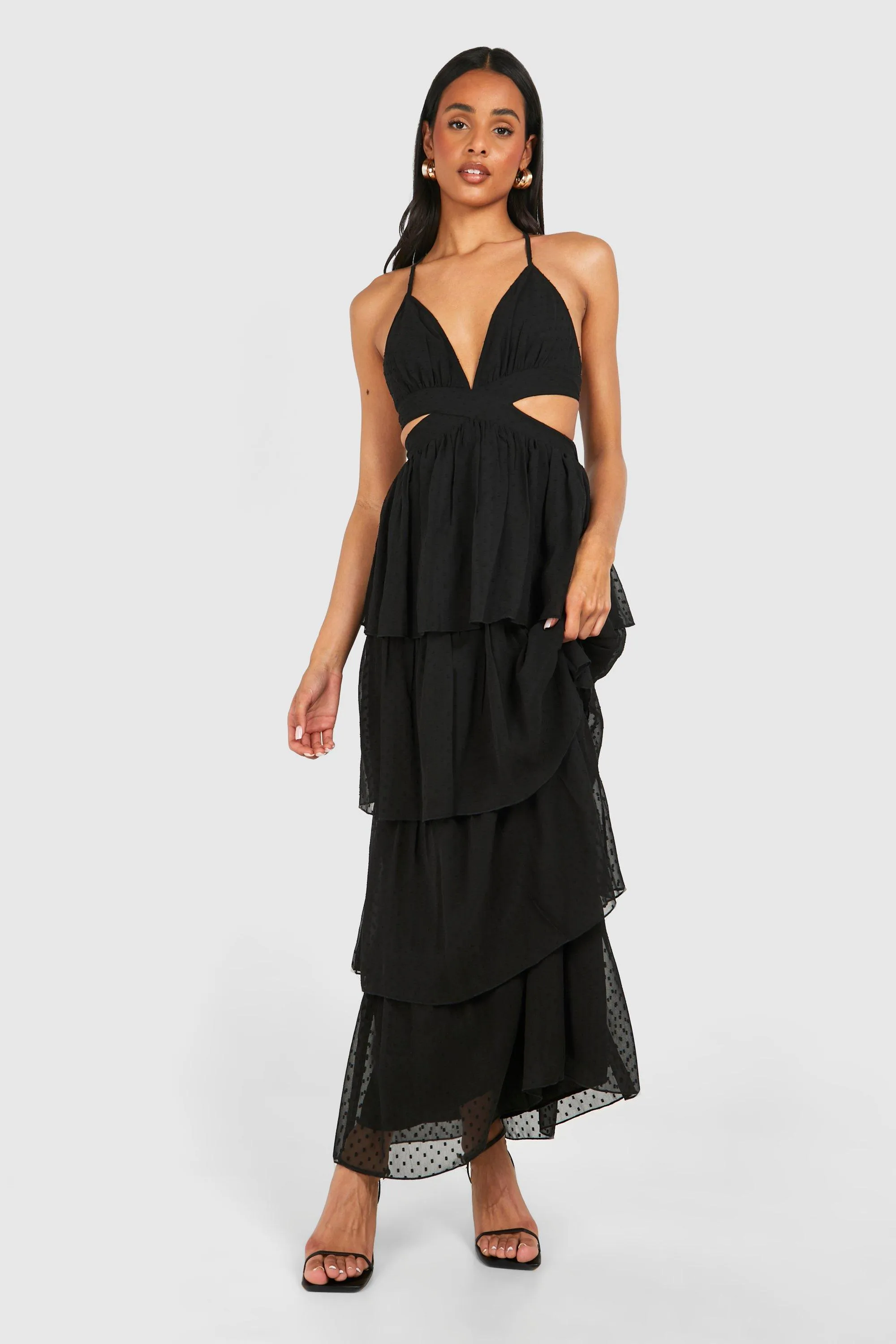 Dresses | Tall Dobby Cut Out Maxi Dress | boohoo