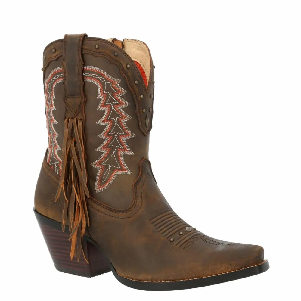 Durango Women's Crush S 8 In Bootie Western Boot Crush Brown M