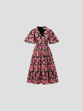 Ellie Dress in Cornelia St. Rose Print