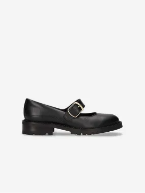 Emisa Vegan Apple Leather Mary Janes | Black