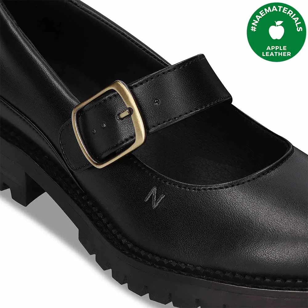 Emisa Vegan Apple Leather Mary Janes | Black