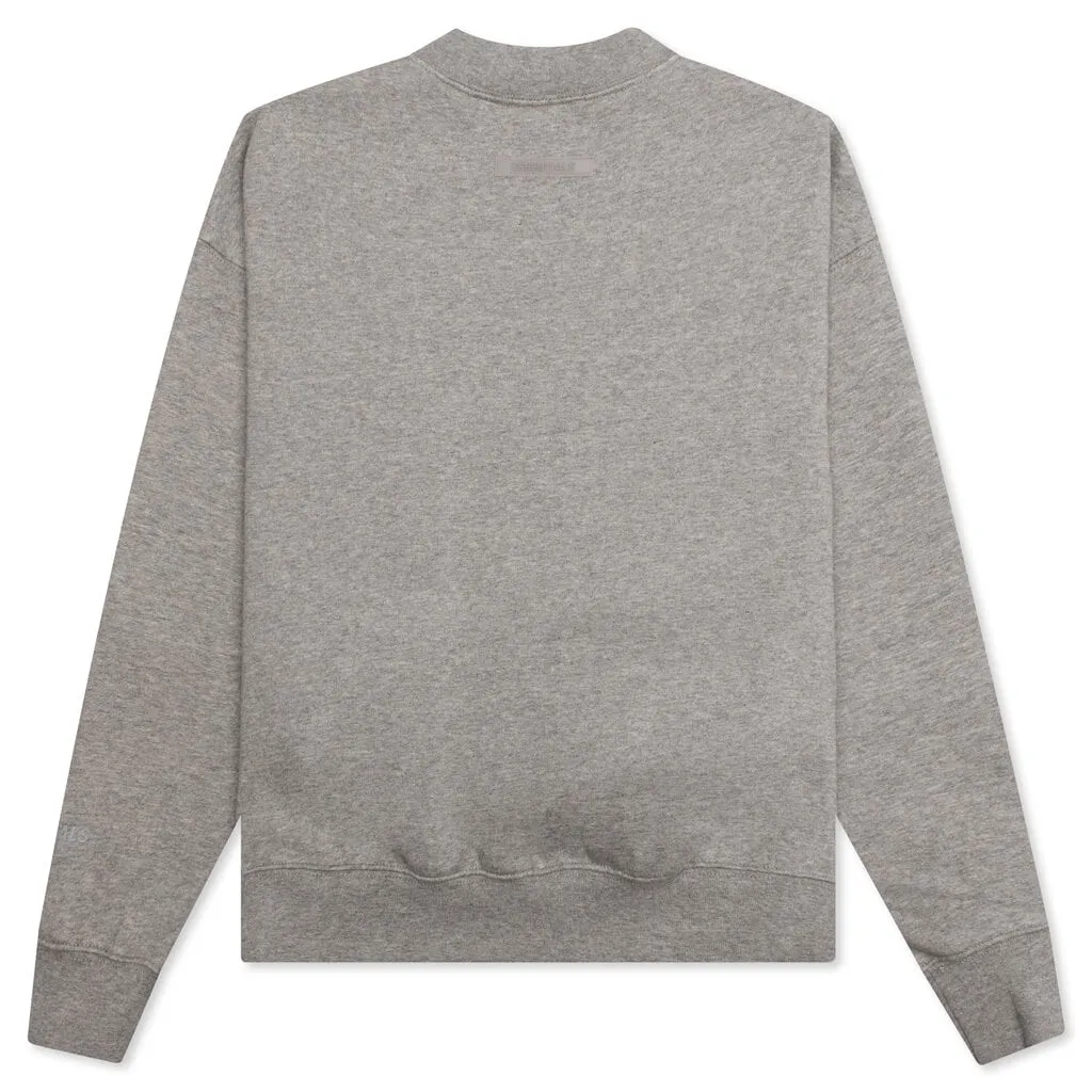 Essentials Kid's Pullover Crewneck - Dark Heather Oatmeal