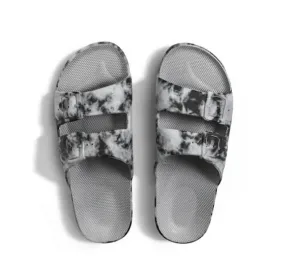 Freedom Moses Slides - Bandhani Grey