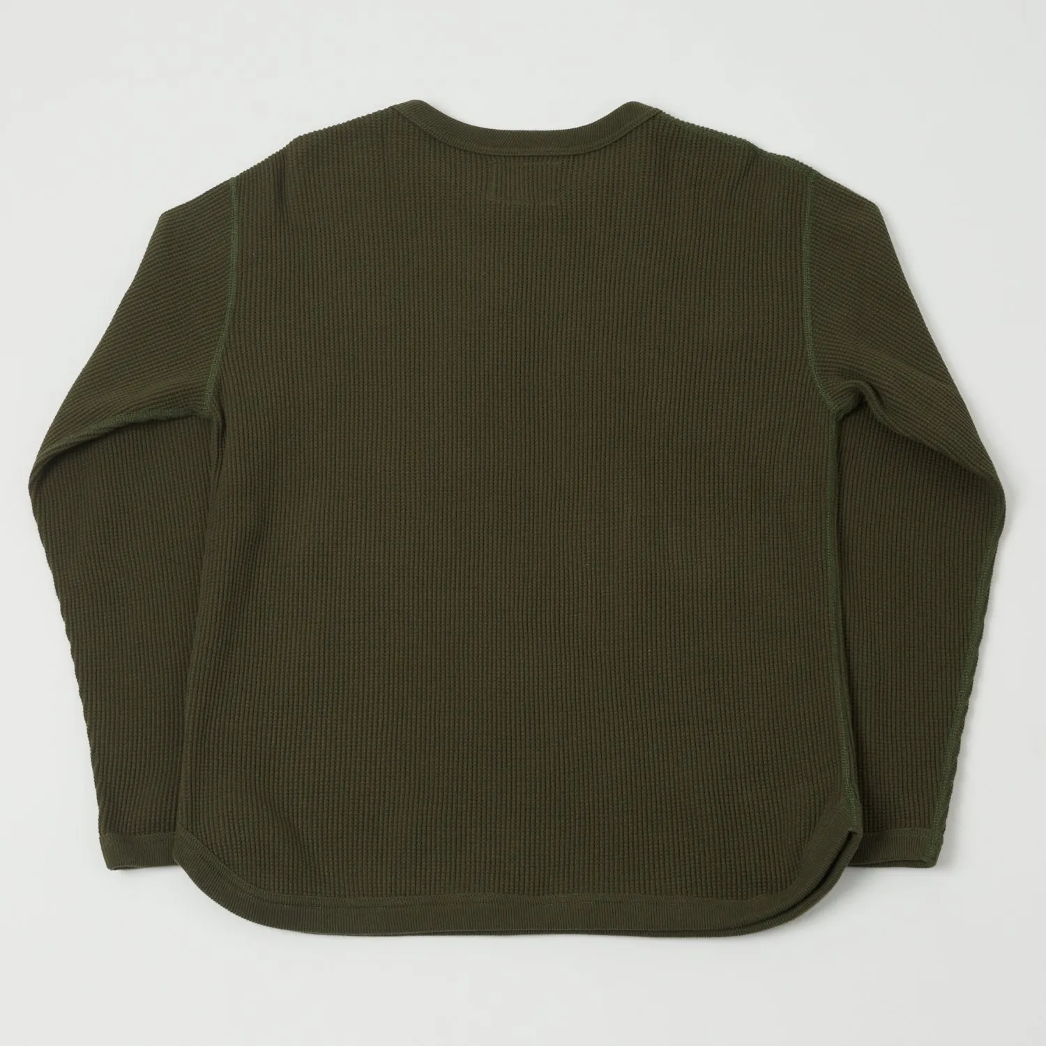 Full Count 5964 Heavyweight Waffle LS Tee - Khaki