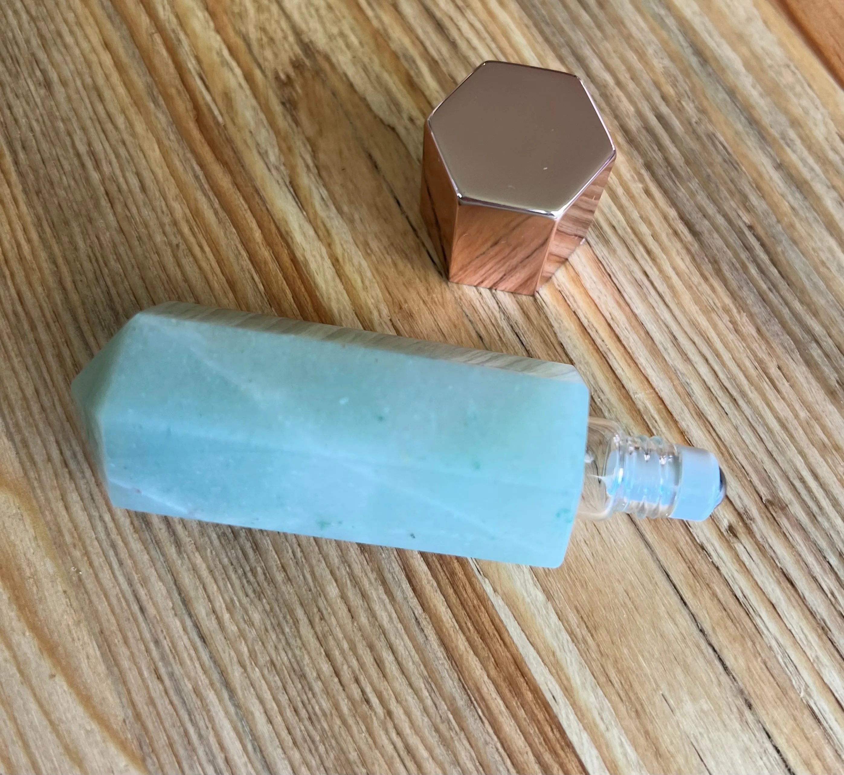 Gemstone Roller Bottle & Gua Sha Facial tool in one