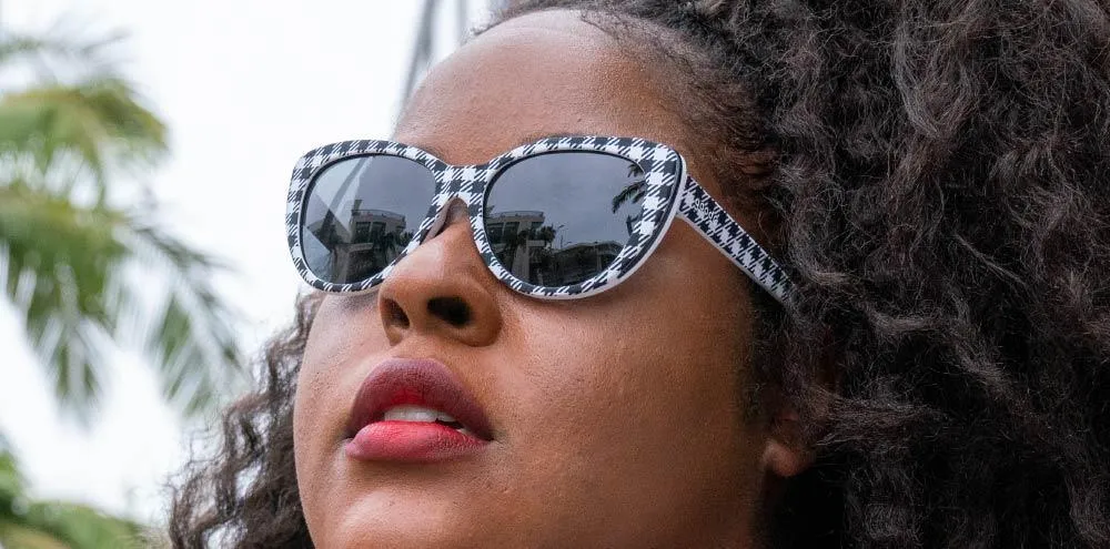 Goodr Runway Active Sunglasses - Gingham Is Sooo Last Season