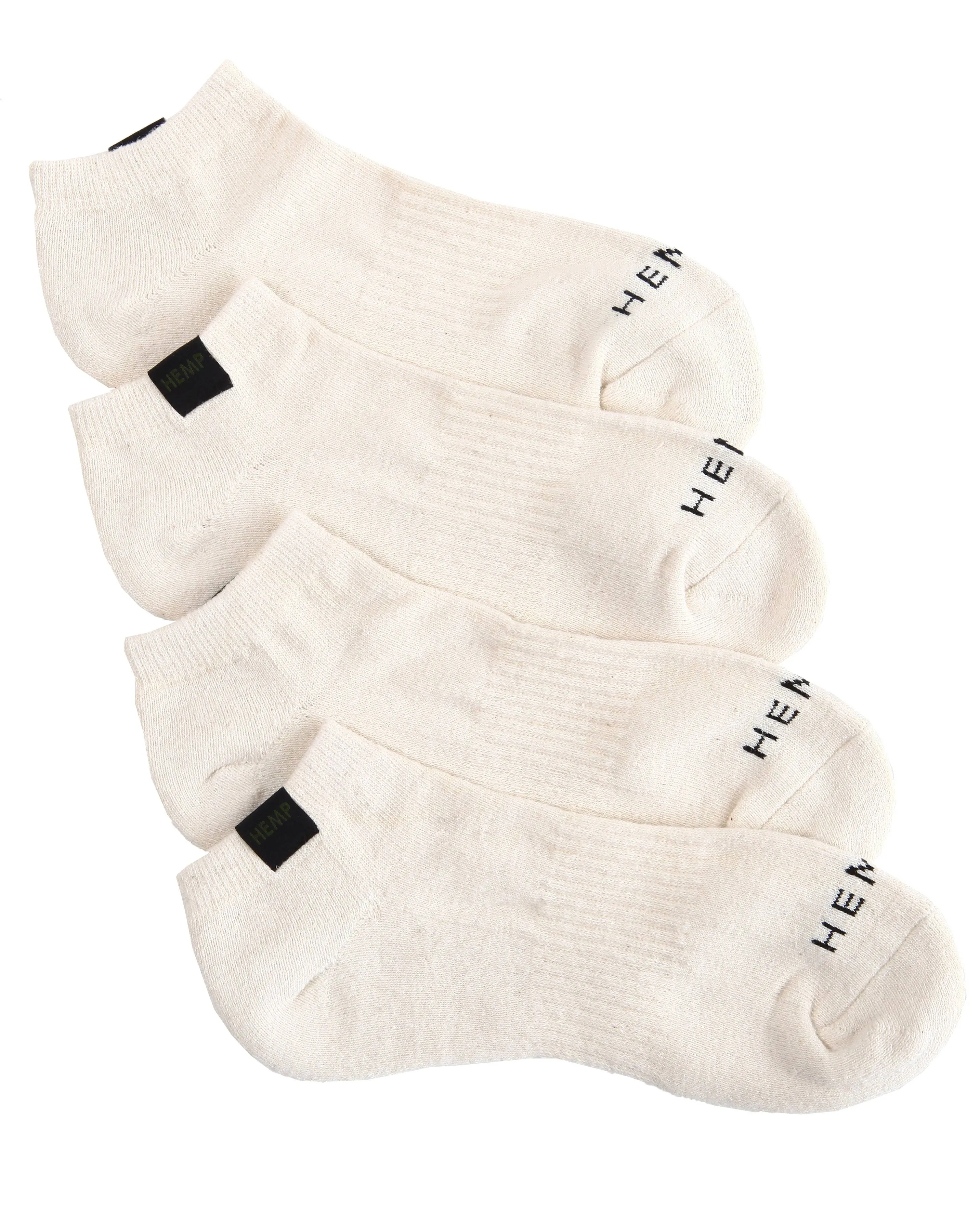 HEMP LABEL ANKLE SOCKS 2 PACK