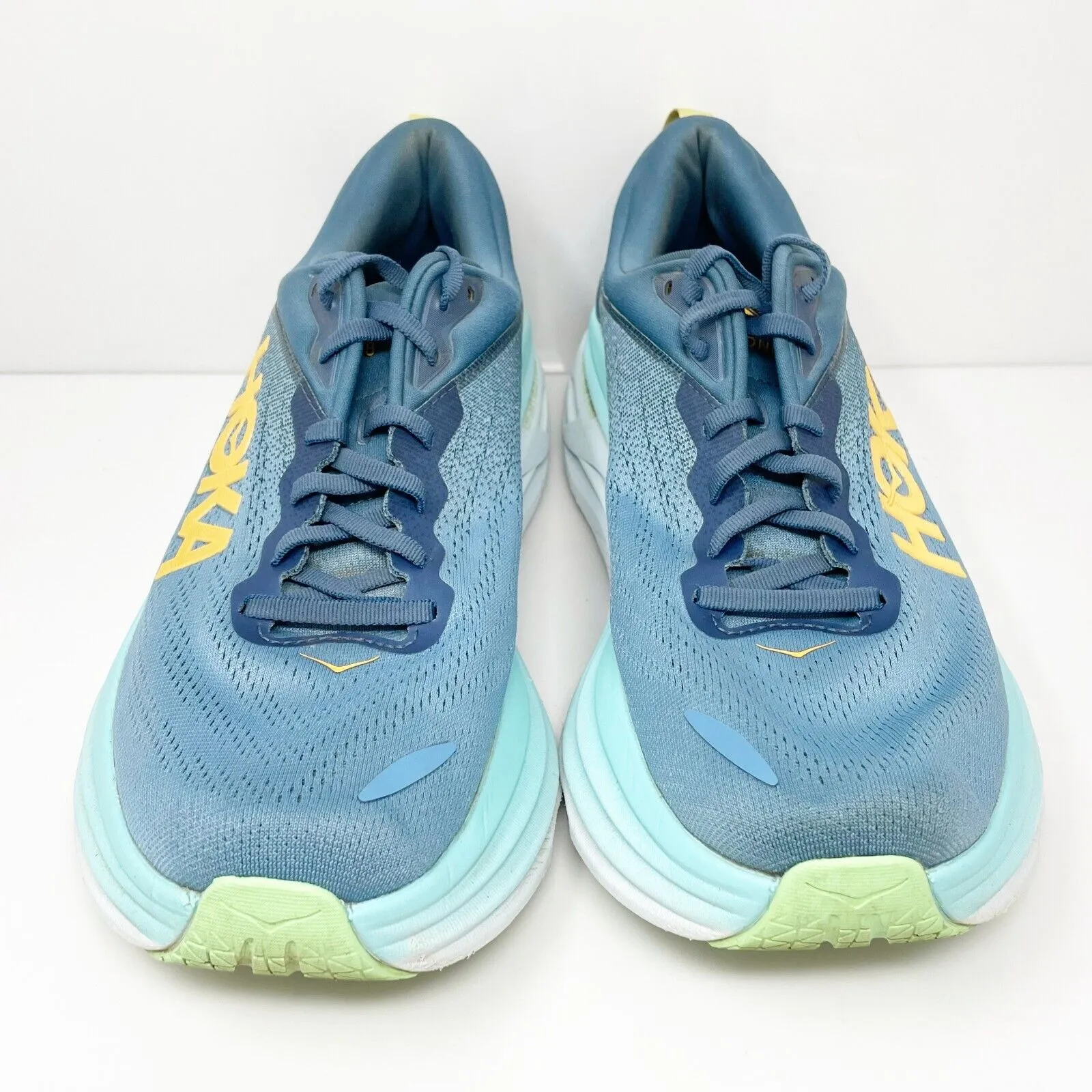 Hoka One One Mens Bondi 8 1123202 RHD Blue Running Shoes Sneakers Size 11 D