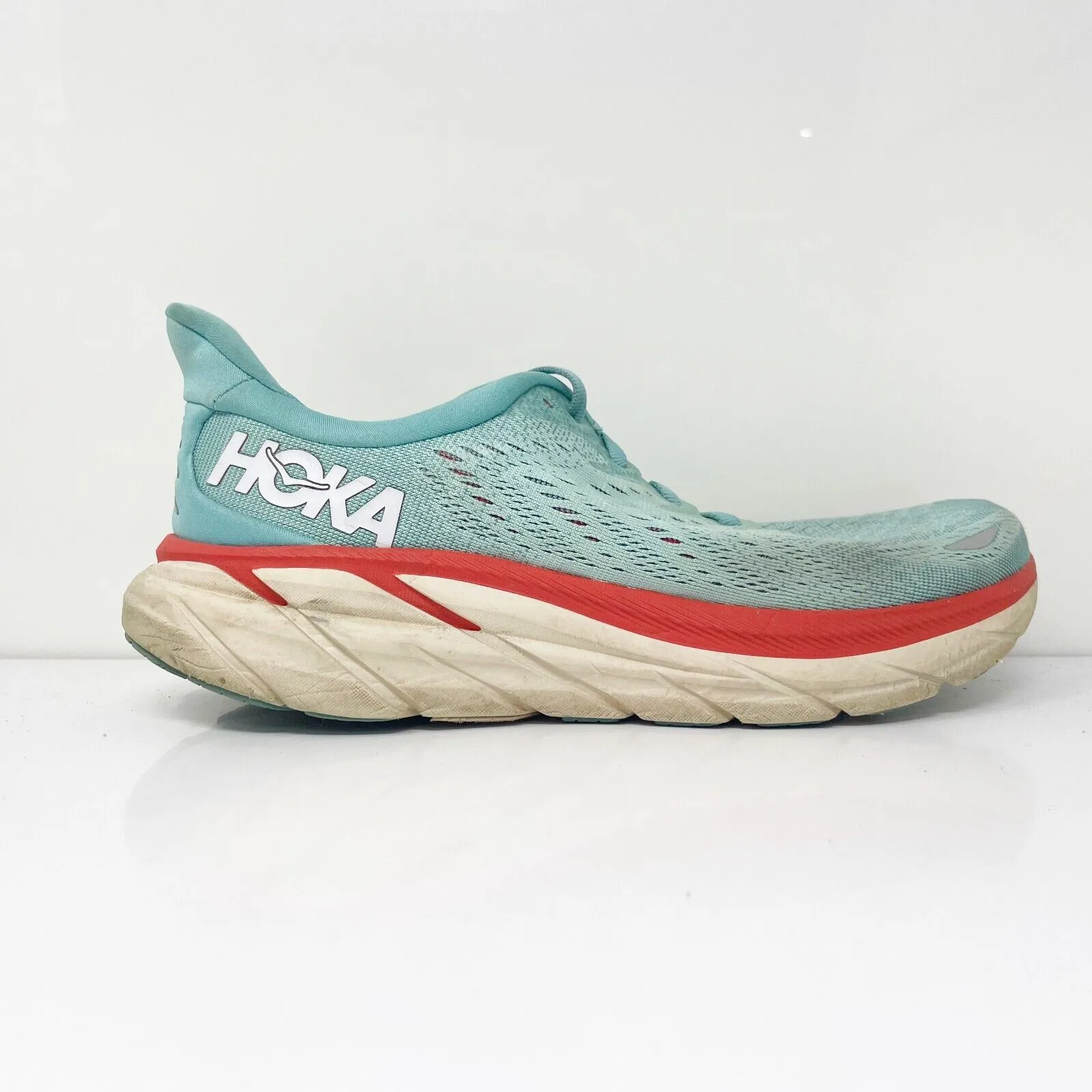 Hoka One One Womens Clifton 8 1119394 AEBL Blue Running Shoes Sneakers Sz 8.5 B