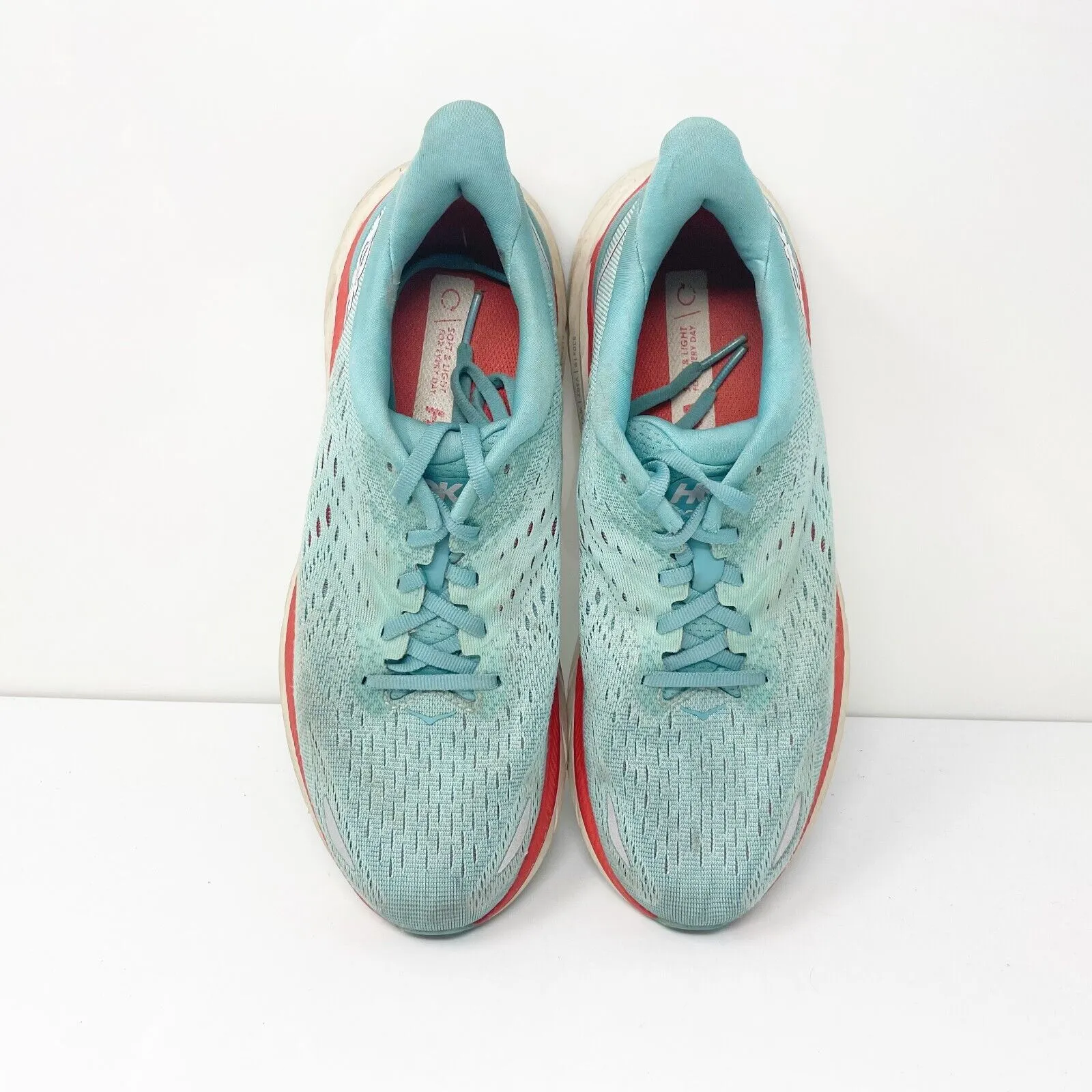 Hoka One One Womens Clifton 8 1119394 AEBL Blue Running Shoes Sneakers Sz 8.5 B