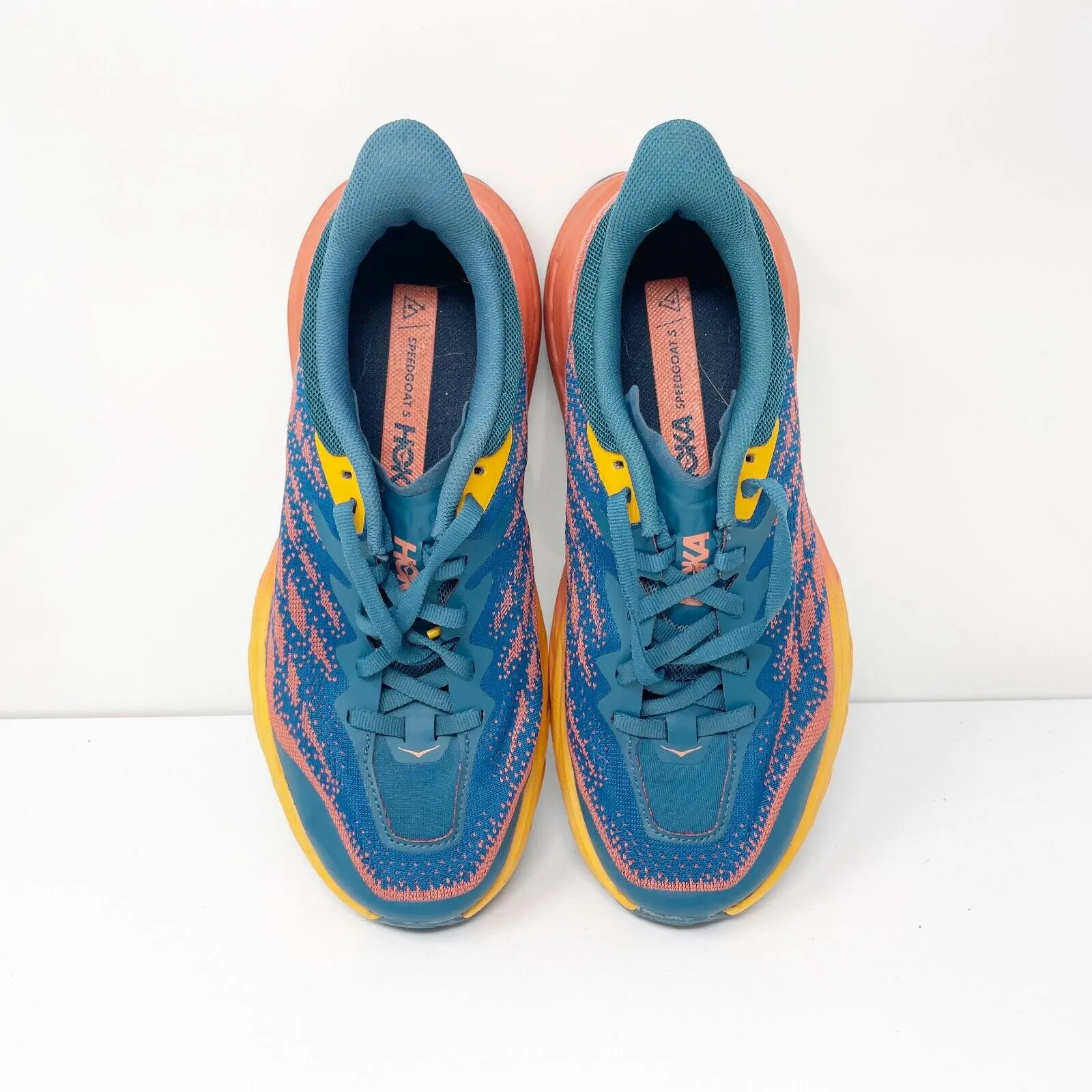 Hoka One One Womens Speedgoat 5 1123160 BCCML Blue Running Shoes Sneakers Sz 7 D