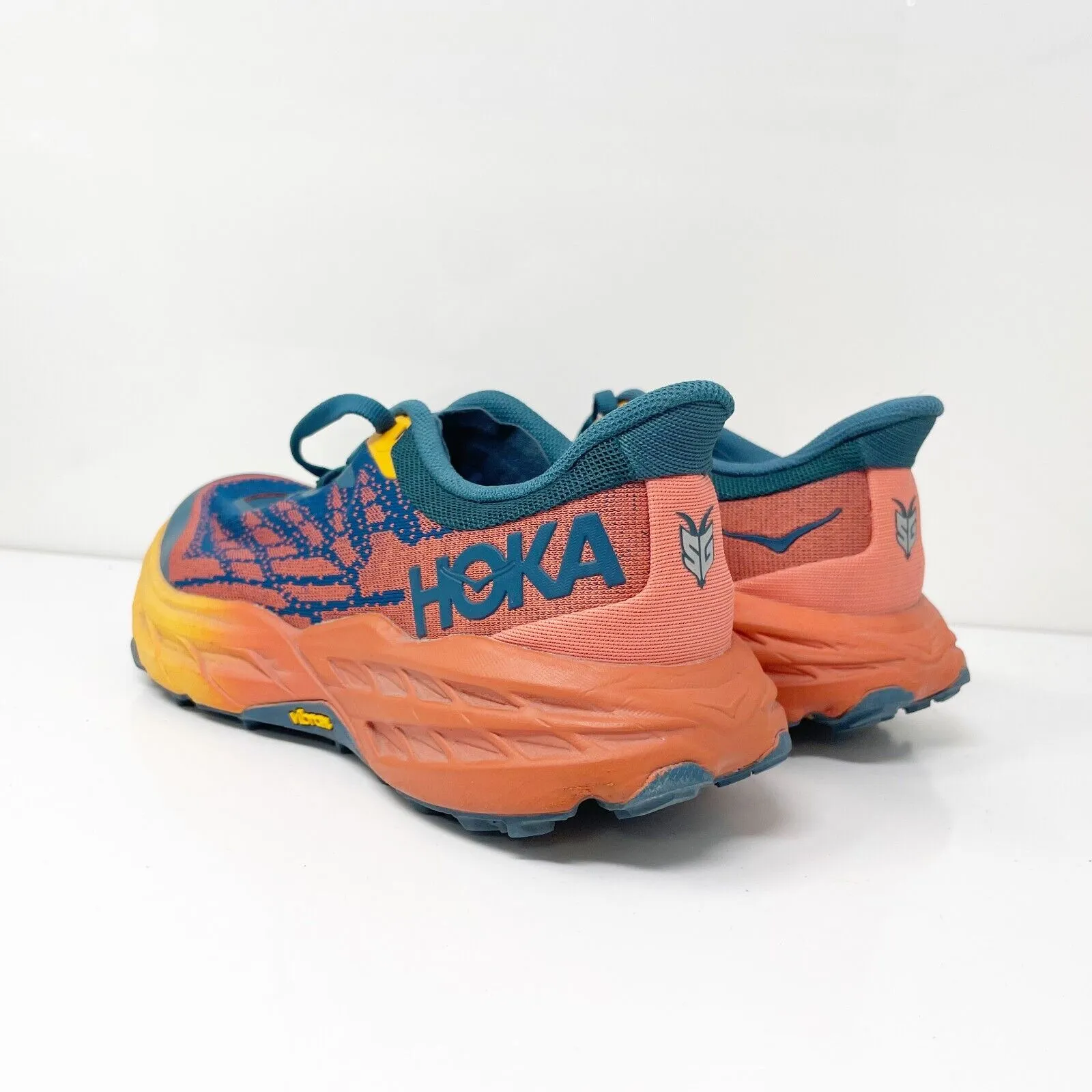 Hoka One One Womens Speedgoat 5 1123160 BCCML Blue Running Shoes Sneakers Sz 7 D