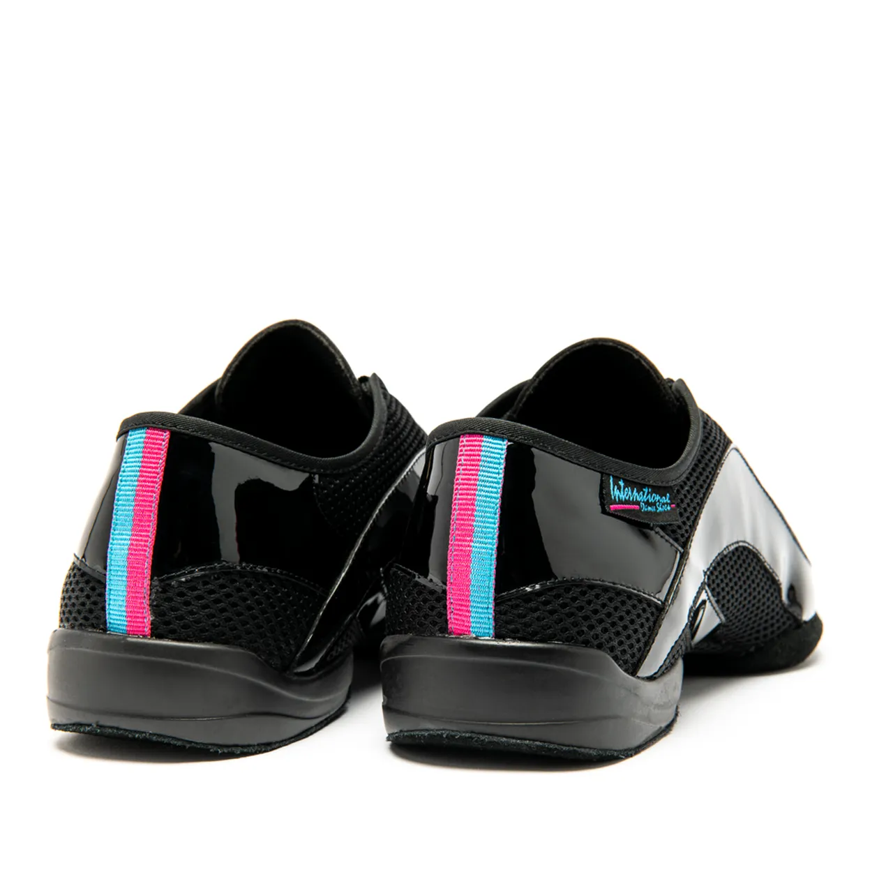 International Dance Shoes IDS Tempo AirMesh/Black Patent Teaching or Practice Shoe in Stock