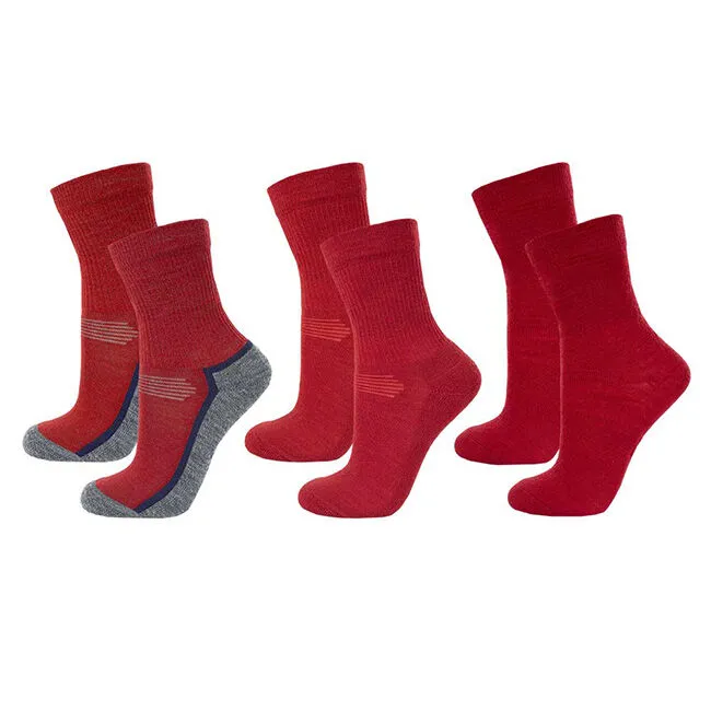 Janus Kids' Wool Blend Socks - 3-Pack