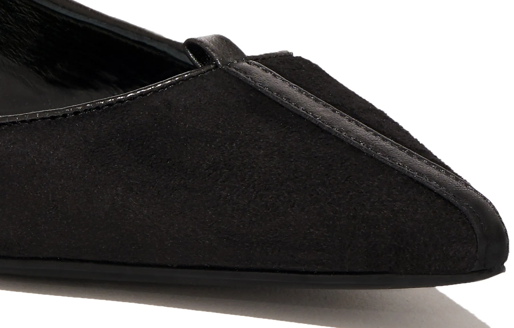 JULIE SHOE SUEDE ASIAGO NERO BLACK