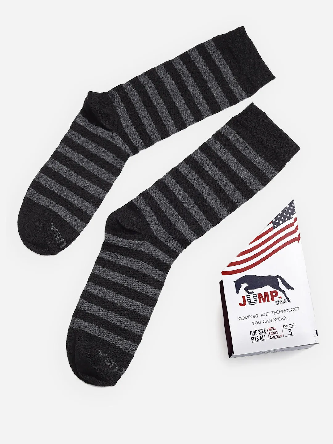 JUMP USA Men Pack Of 2 Assorted Calf-Length Trendy Socks