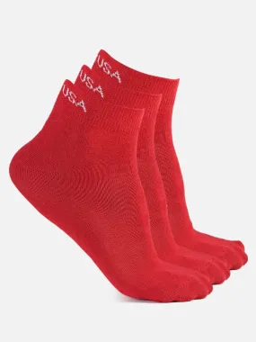 JUMP USA Set of 3 Ankle Length Socks For Women