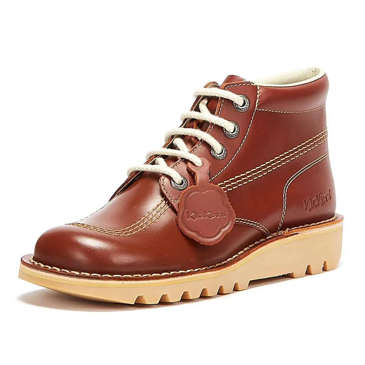 Kickers Tan Kick Hi Mens Leather Boots