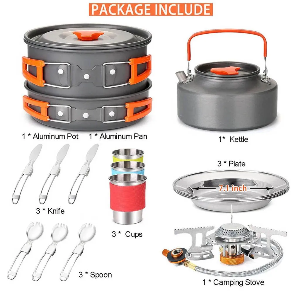 Kit d'ustensiles de cuisine pour le camping et barbecue Jo Camping - BBQ