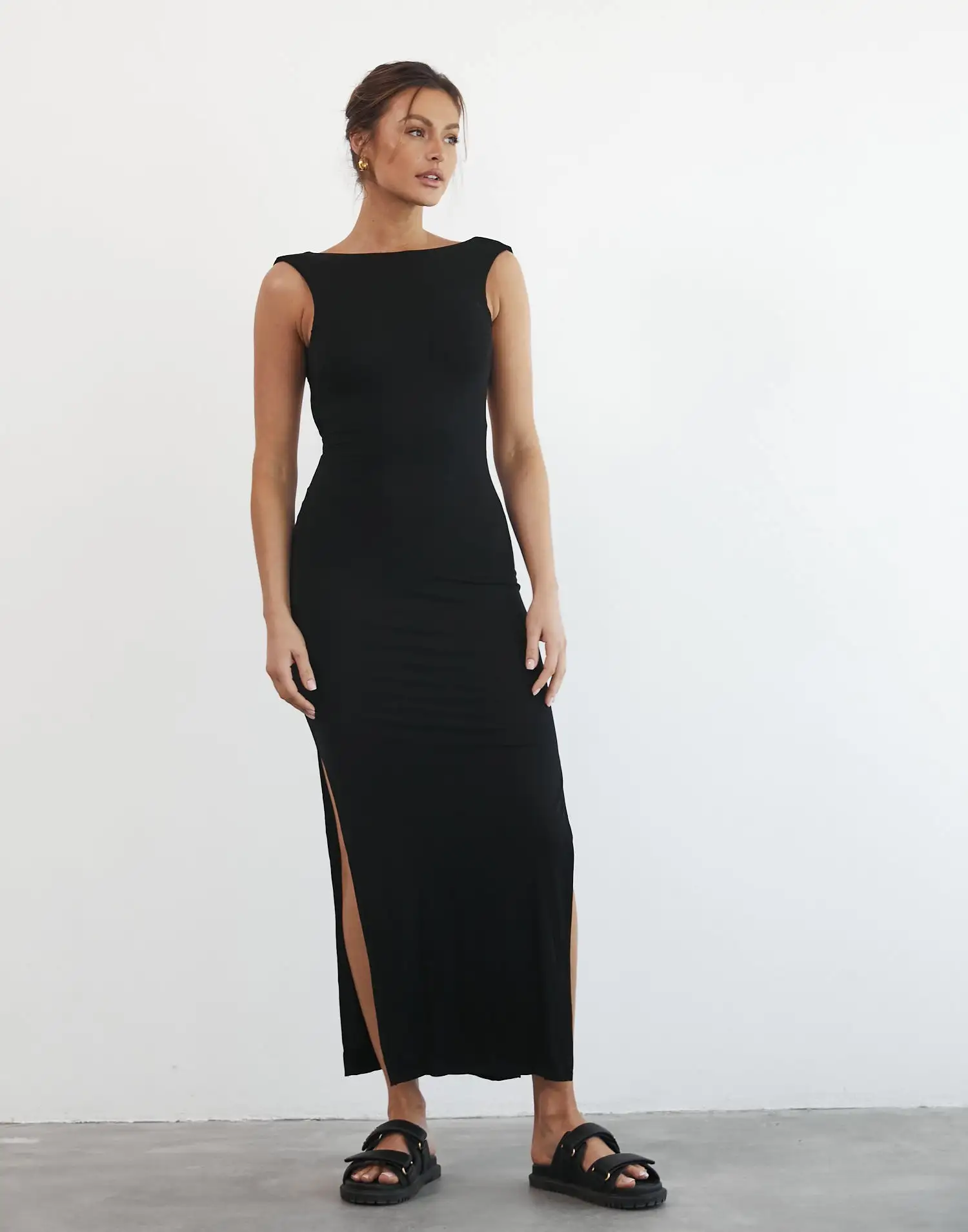 Luna Maxi Dress (Black)