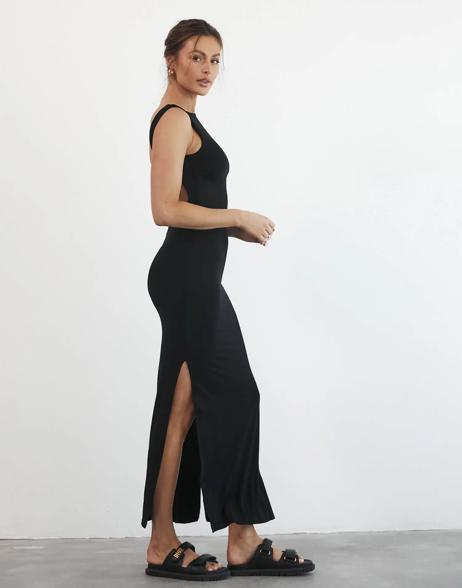 Luna Maxi Dress (Black)