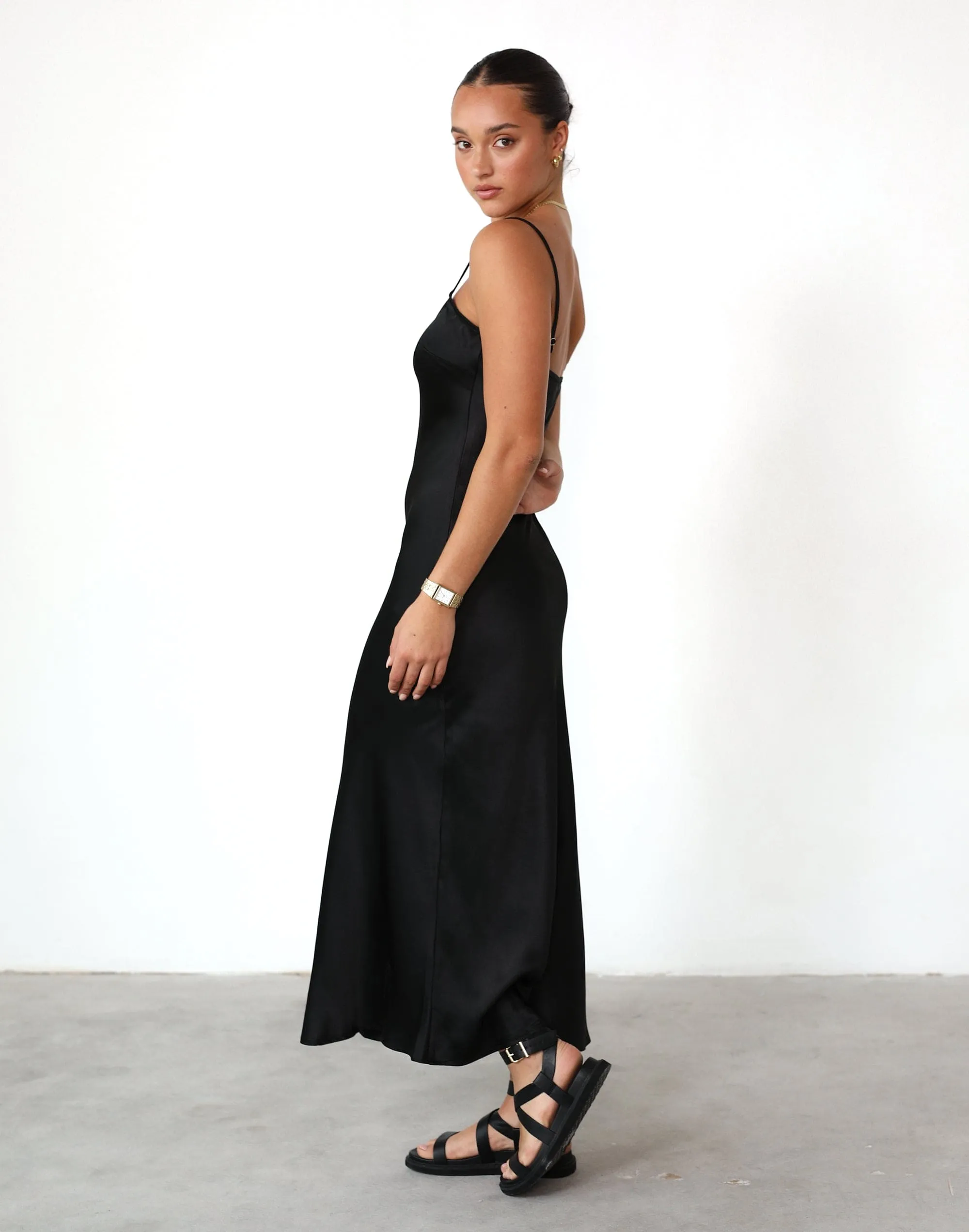 Martha Maxi Dress (Black)