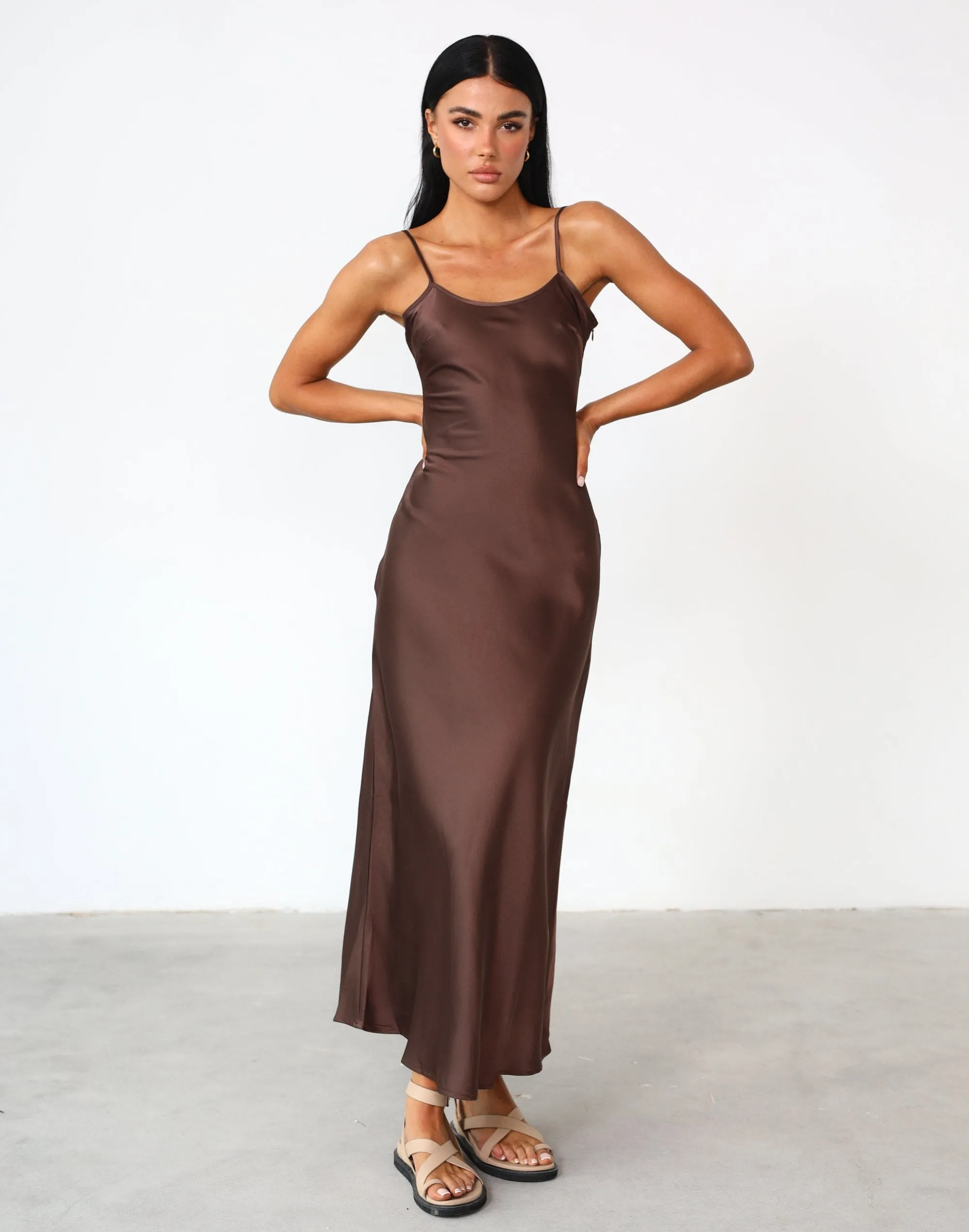 Martha Maxi Dress (Cocoa)