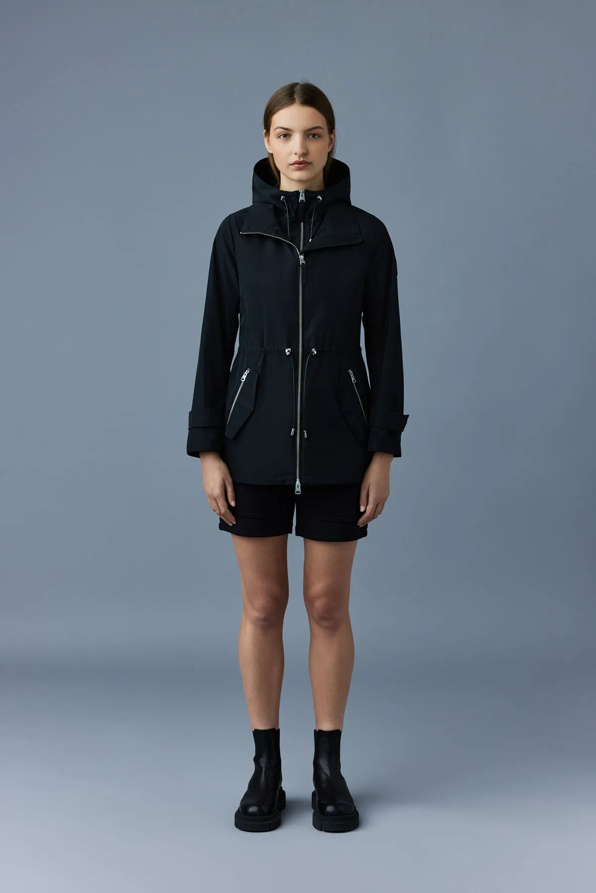 MELANY 2-in-1 rain parka with removable bib Black