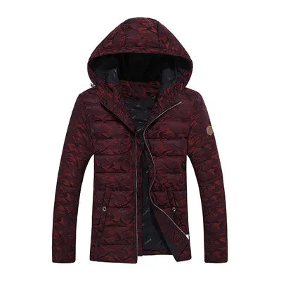 Men Camouflage Thick Jackets and Costs Warm Hooded Men Parkas Casual Men Overcoats Slim Fits S- SM6