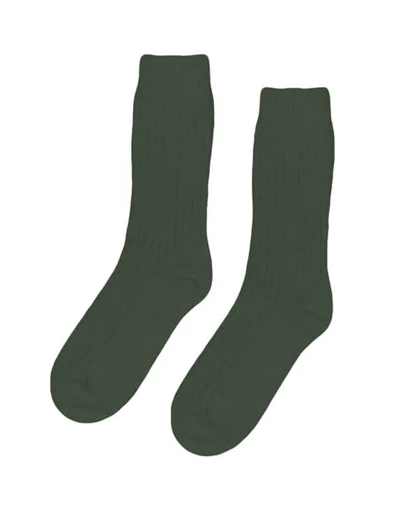 Merino Wool Blend Emerald Green Socks | Colorful Standard | Watch Wear