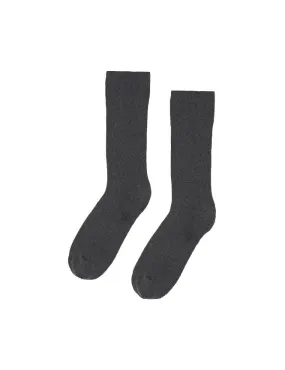 Merino Wool Blend Socks - Lava Grey