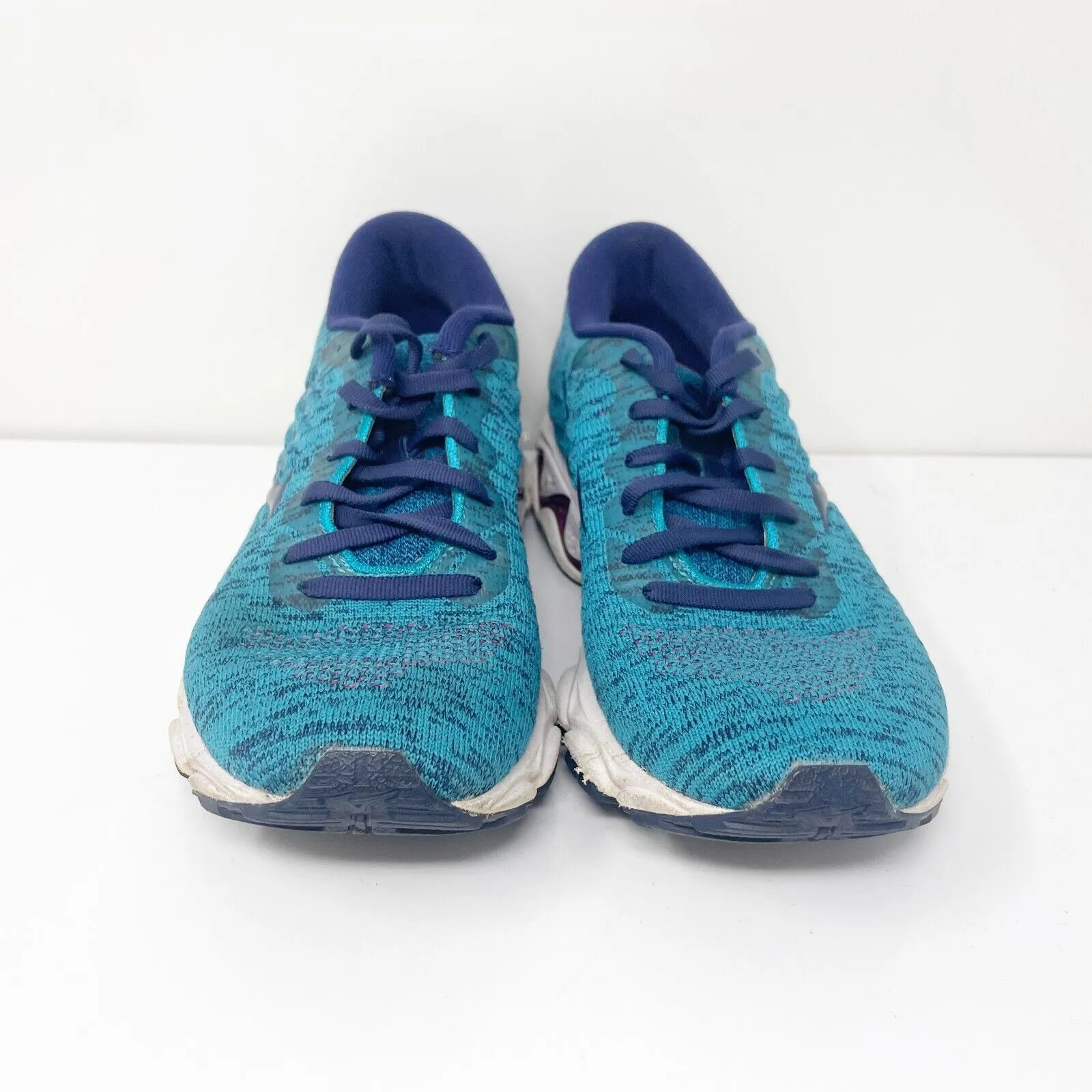 Mizuno Womens Wave Inspire J1GD201324 Blue Running Shoes Sneakers Size 8.5