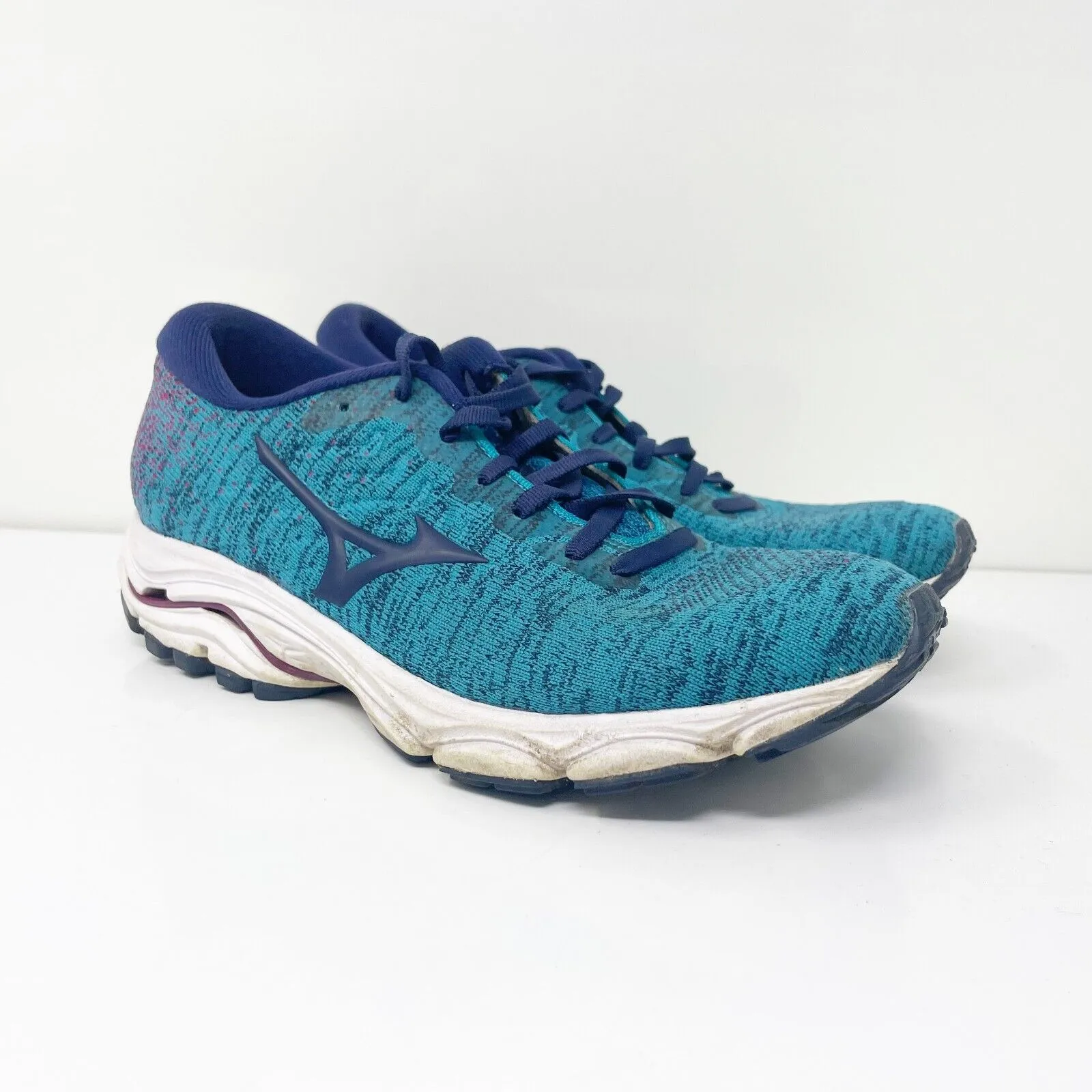 Mizuno Womens Wave Inspire J1GD201324 Blue Running Shoes Sneakers Size 8.5