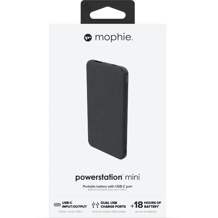 Mophie Powerstation Power Bank Charger Battery 5000mah Black 401102976