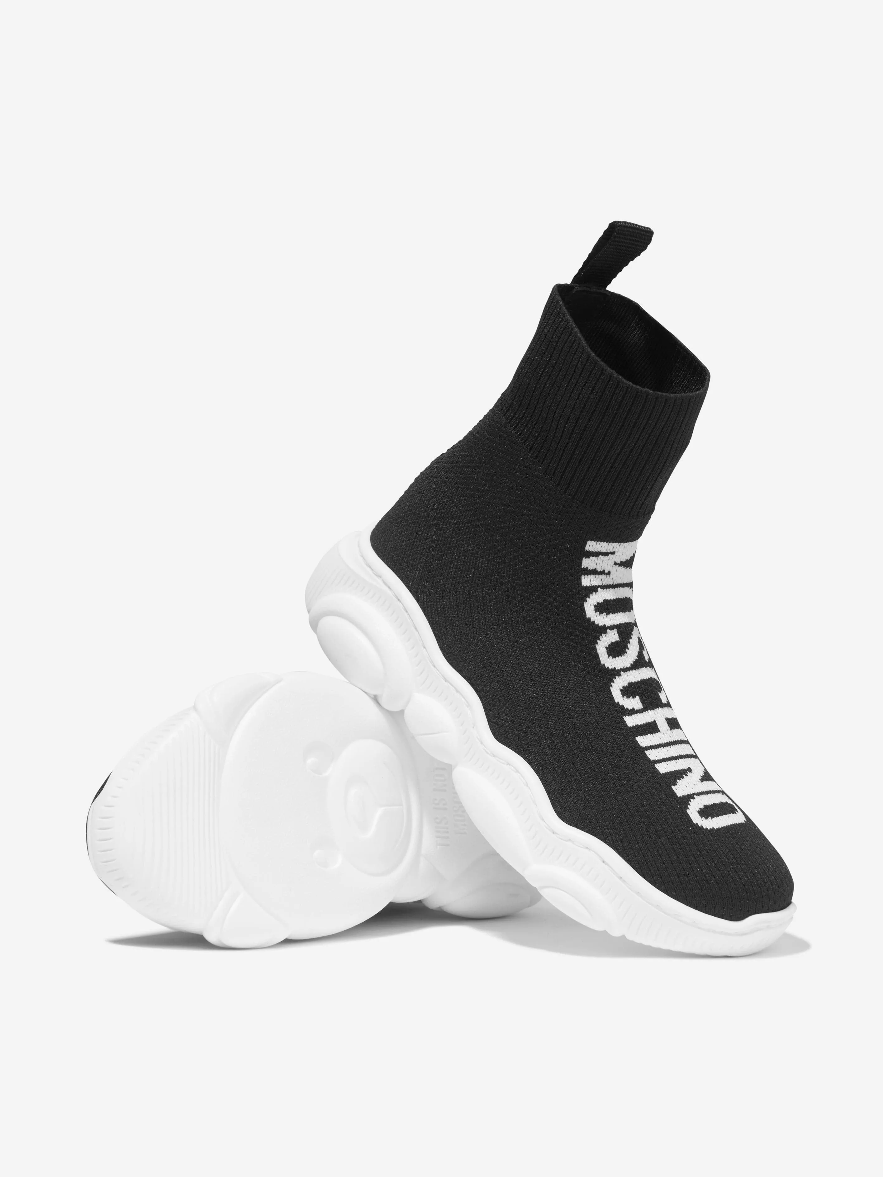 Moschino Kids - Kids Teddy Sole High Top Sock Trainers | Childsplay Clothing