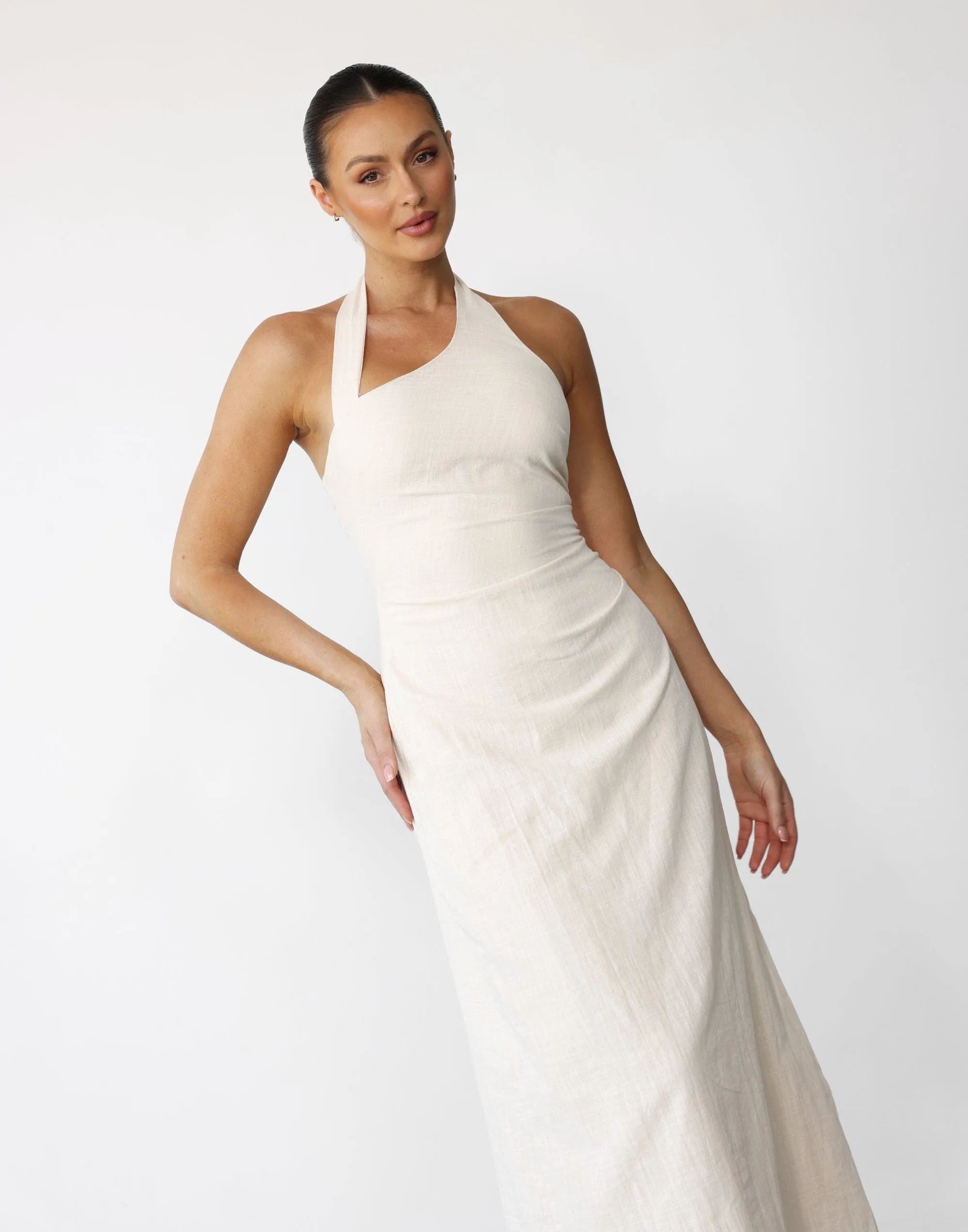 Nakia Maxi Dress (Beige)