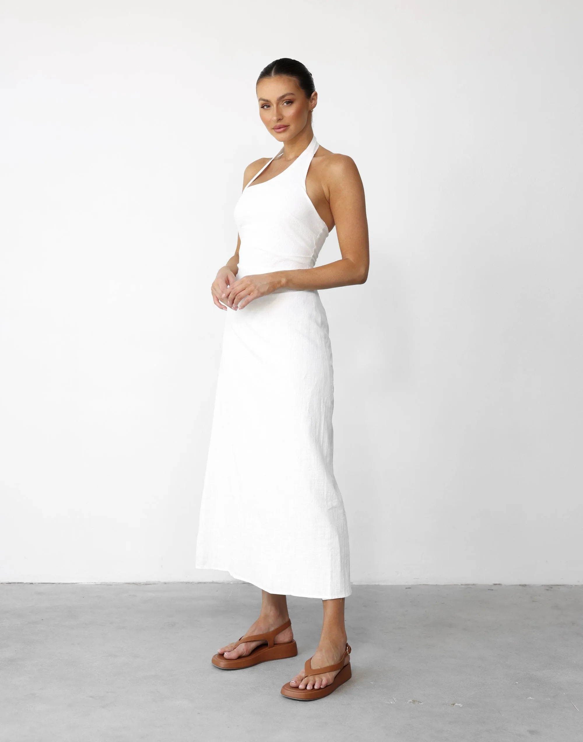 Nakia Maxi Dress (White)