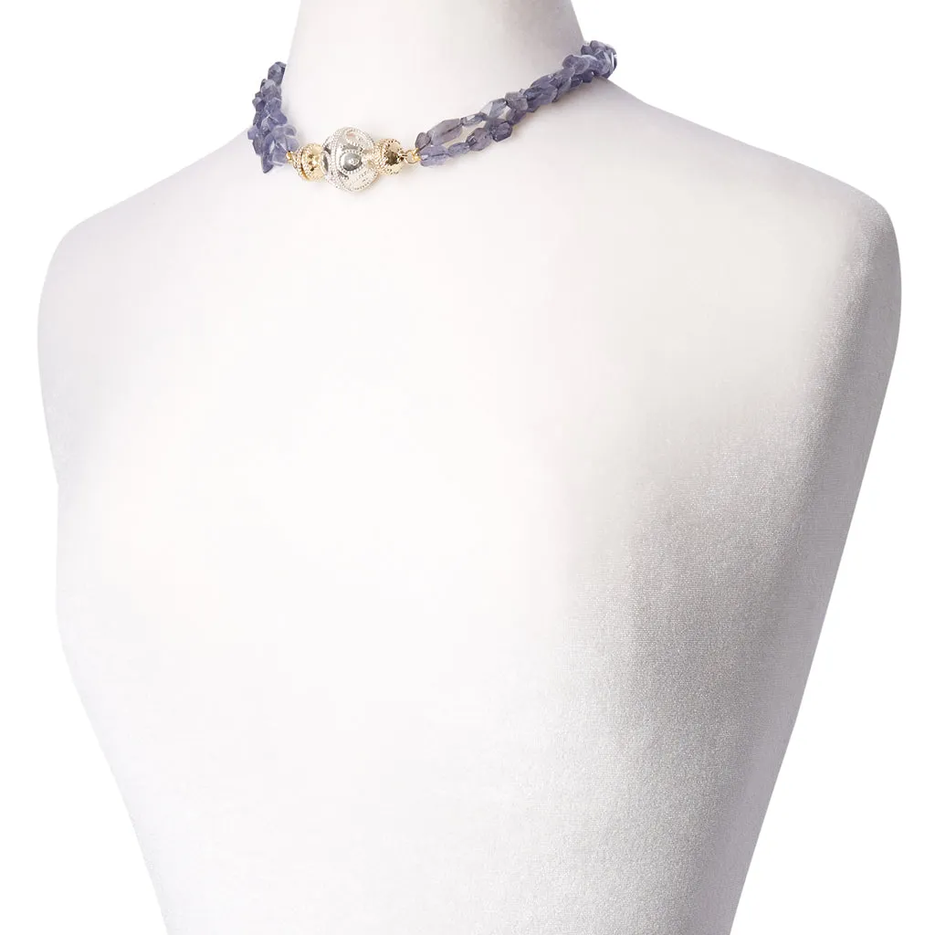 Nancy Iolite Double Strand Necklace