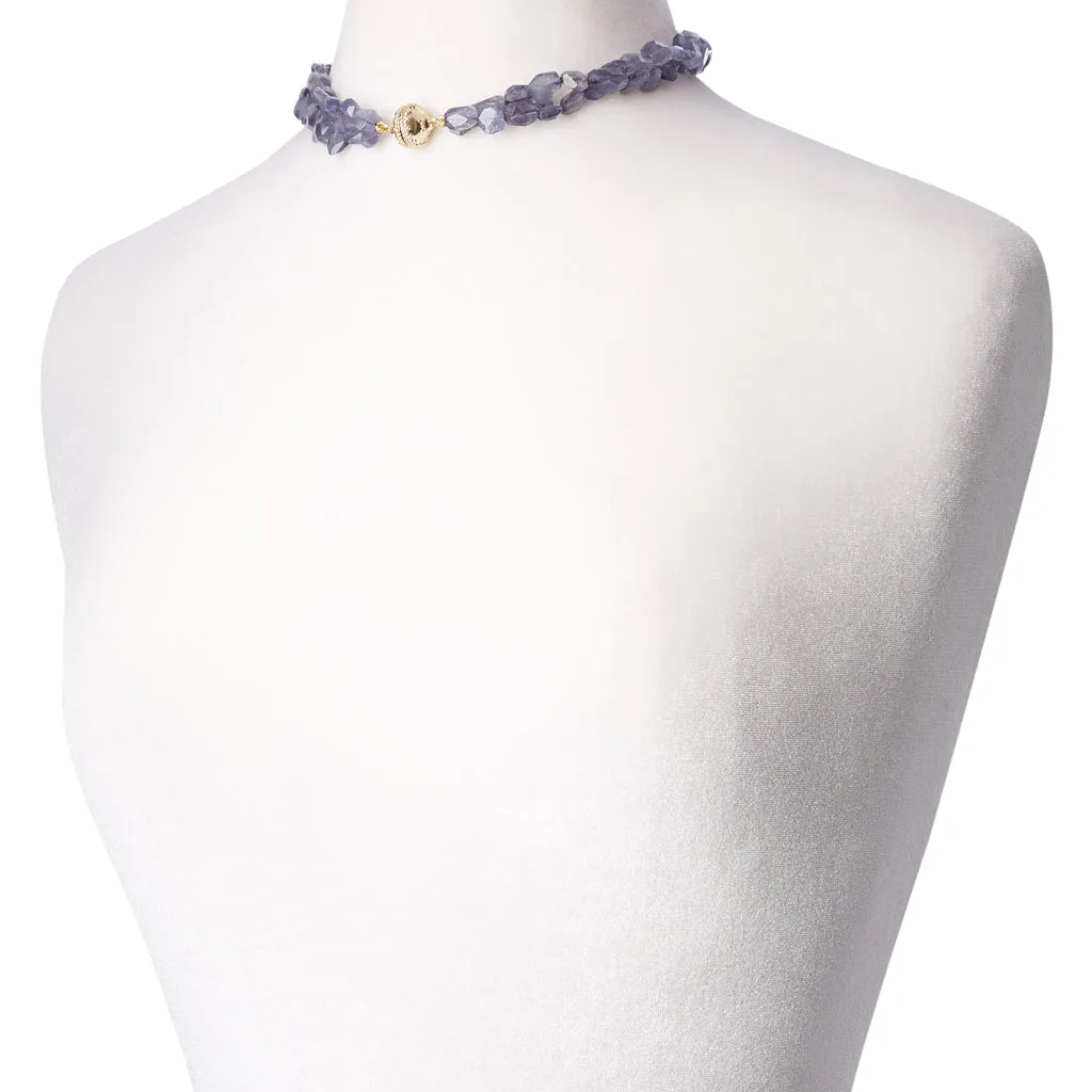 Nancy Iolite Double Strand Necklace