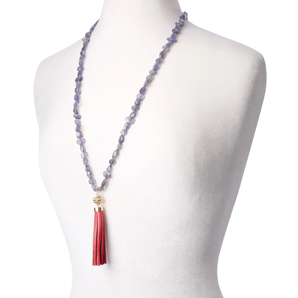 Nancy Iolite Double Strand Necklace