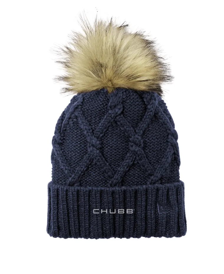 New Era  Faux Fur Pom Beanie