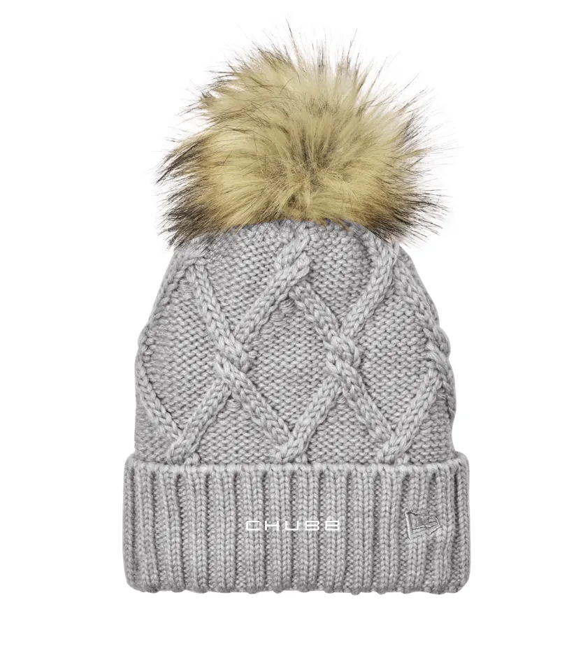 New Era  Faux Fur Pom Beanie