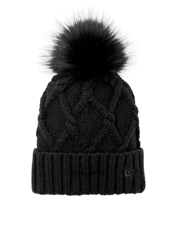 New Era  Faux Fur Pom Beanie